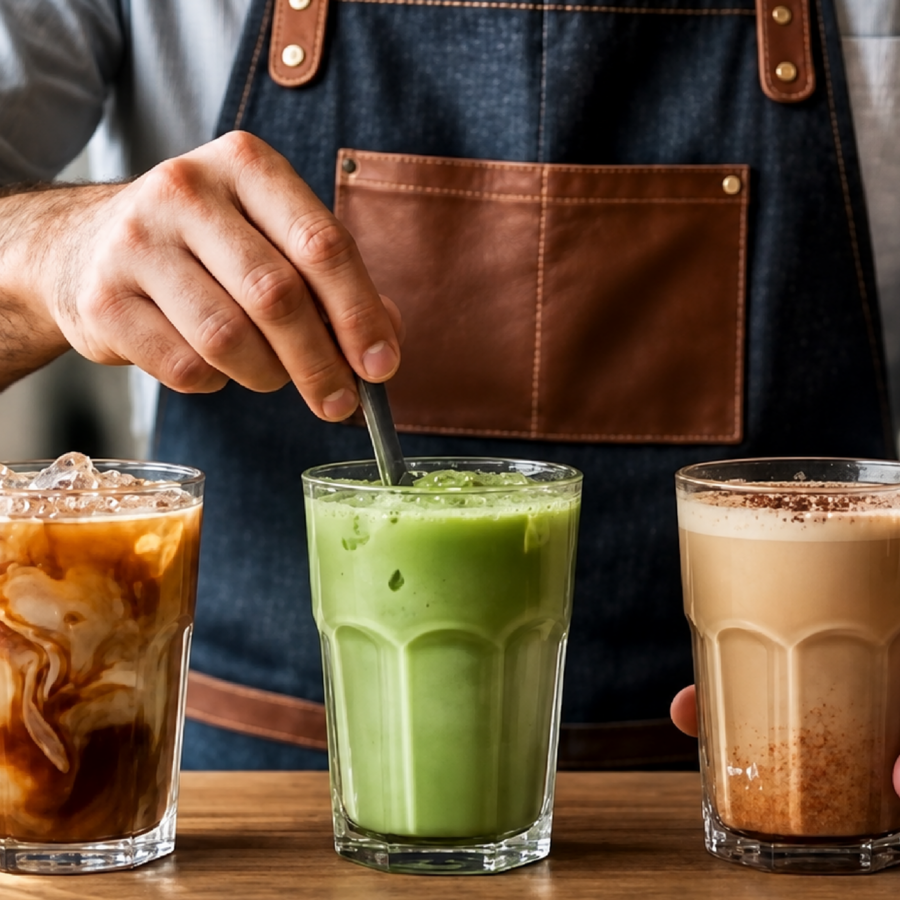 Barista Pro: Bebidas Frías que Venden-  Iced Coffee · Matcha · Chai