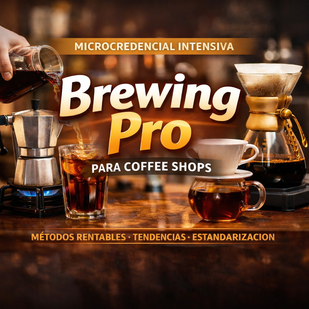Brewing Pro para Coffee Shops: Métodos Rentables, Tendencias y Estandarización Comercial